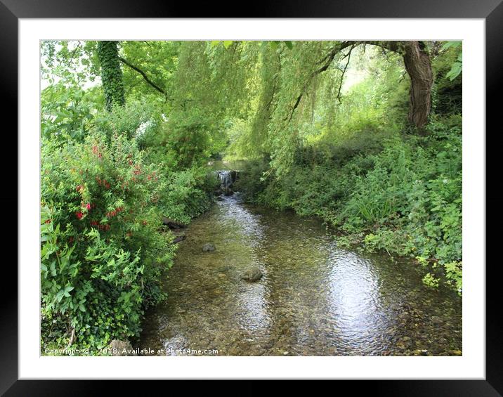 Below The Duck Pond Framed Mounted Print by Henry Horton