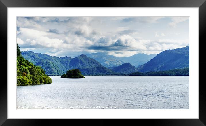 A small island in the middle of a body of water Framed Mounted Print by Barry Henderson Photography