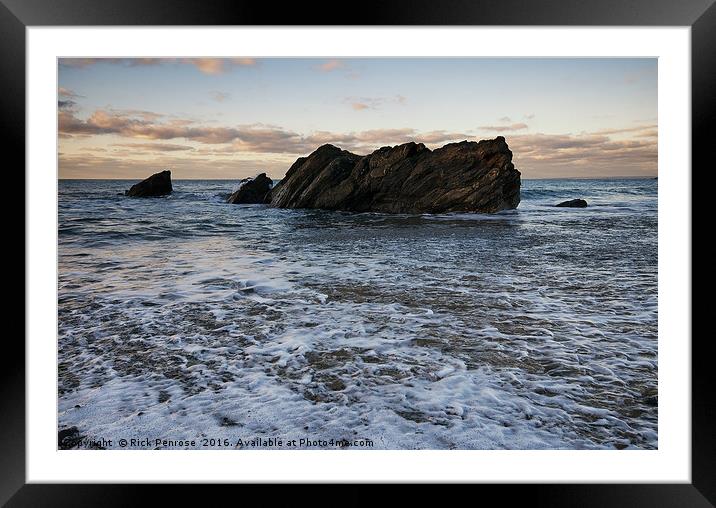Evening Tide Framed Mounted Print by Rick Penrose