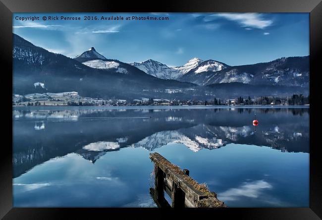 Cool Waters Of The Wolfgangsee Framed Print by Rick Penrose