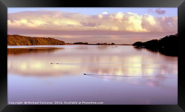 Nearly Night Framed Print by Michael Corcoran