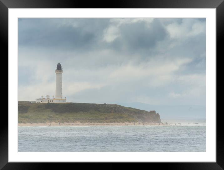 Lossie Lighthouse Framed Mounted Print by Samuel Kerr