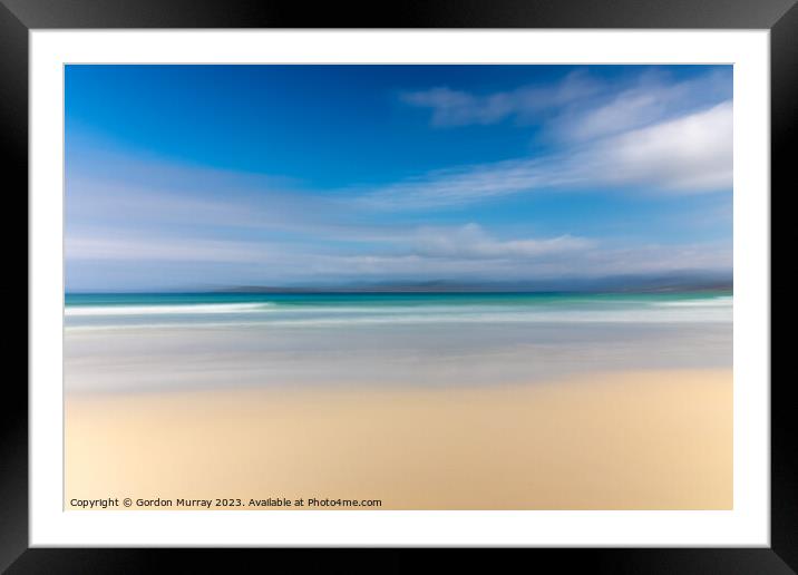 Scarista Beach ICM Framed Mounted Print by Gordon Murray