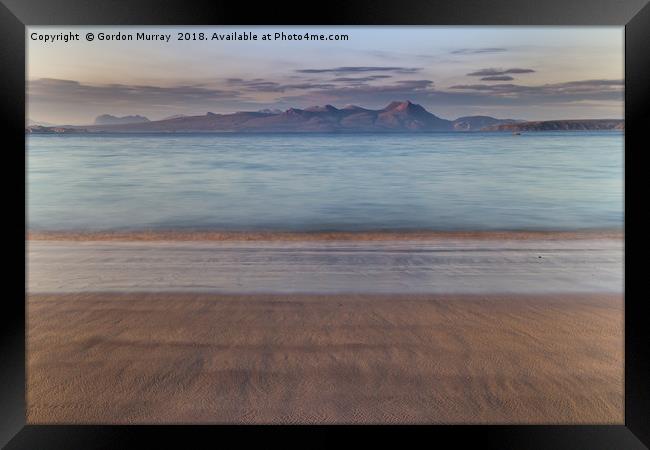 Tranquil Highland Sunset Framed Print by Gordon Murray