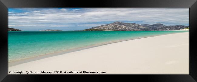 Traigh Mheilein beach, Isle of Harris, Scotland Framed Print by Gordon Murray