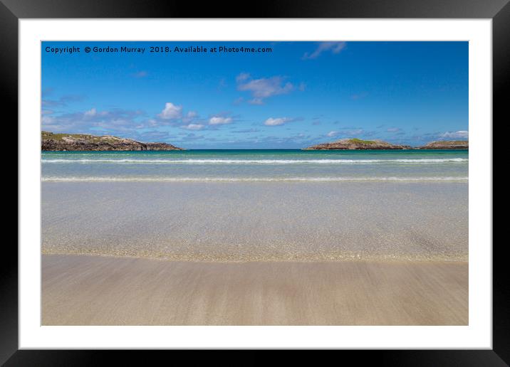 Carnish beach on the Isle of Lewis, Scotland Framed Mounted Print by Gordon Murray