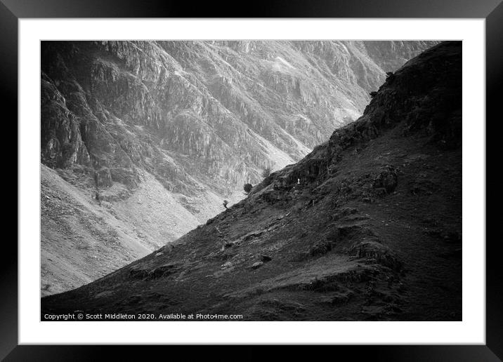 Lake District Fells Framed Mounted Print by Scott Middleton