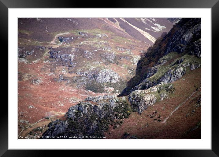 Lake District Fells Framed Mounted Print by Scott Middleton