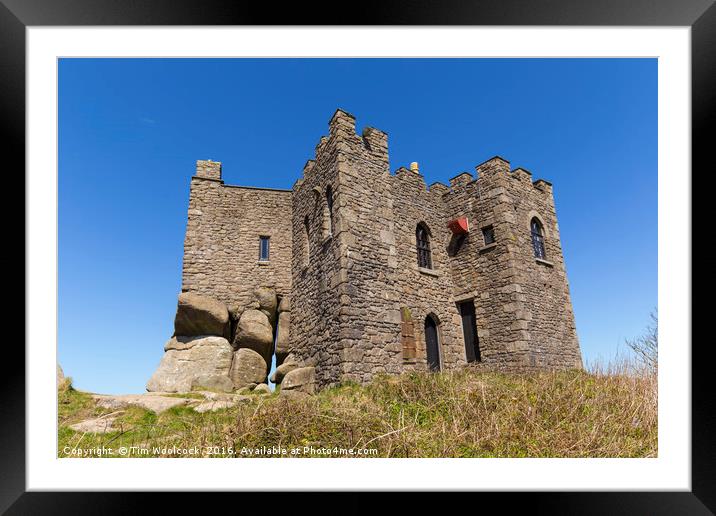 Carn Brea, Redruth, Cornwall  Framed Mounted Print by Tim Woolcock
