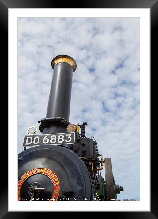 Traction Engine at Trevithick Day Camborne 2016 Framed Mounted Print by Tim Woolcock