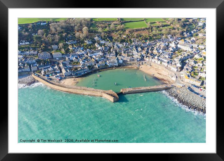 Mousehole, Penzance, Cornwall, England Framed Mounted Print by Tim Woolcock