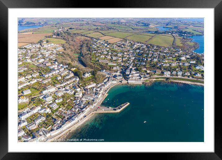St Mawes, near Falmouth, Truro, Cornwall,  Framed Mounted Print by Tim Woolcock