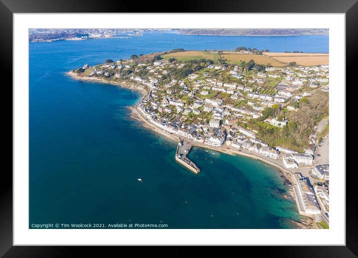 St Mawes, near Falmouth, Truro, Cornwall,  Framed Mounted Print by Tim Woolcock