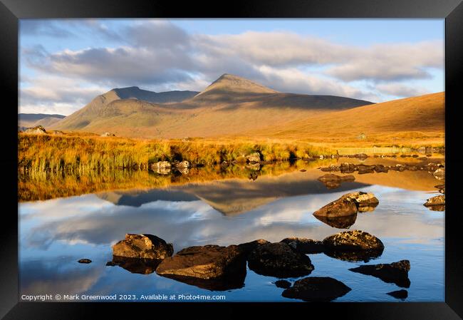 Lochan na-h'Achlaise Framed Print by Mark Greenwood