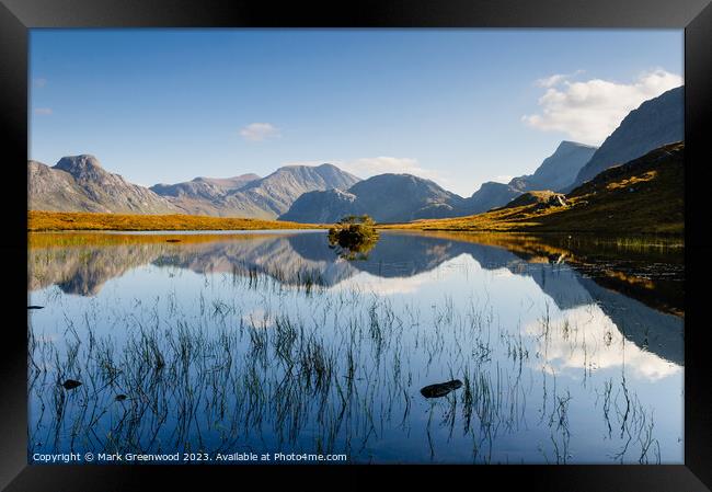 Fisherfield Mountains, Scotland Framed Print by Mark Greenwood