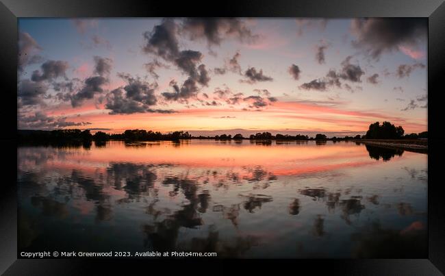 Wilstone Sunset XIV Framed Print by Mark Greenwood