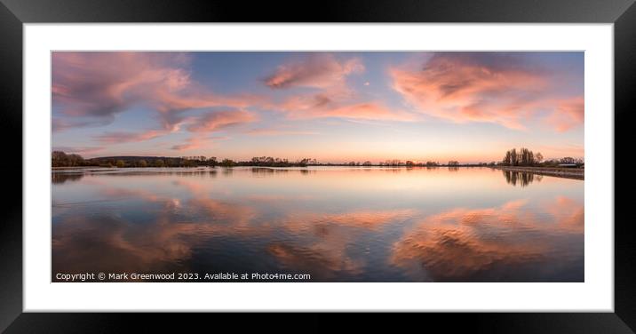Candyfloss Sunset Framed Mounted Print by Mark Greenwood