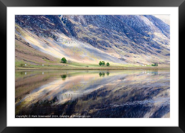 Loch Achtriochtan. Glen Coe, Scotland Framed Mounted Print by Mark Greenwood