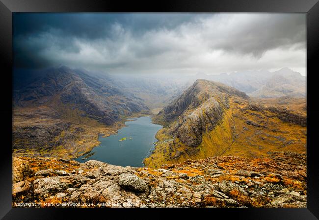 The Cuillin from Sgurr na Stri Framed Print by Mark Greenwood