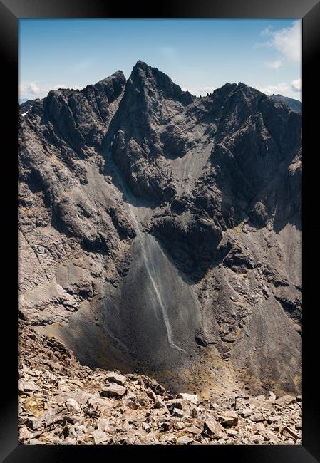 The Great Stone Chute, The Cuillin, Skye Framed Print by Mark Greenwood