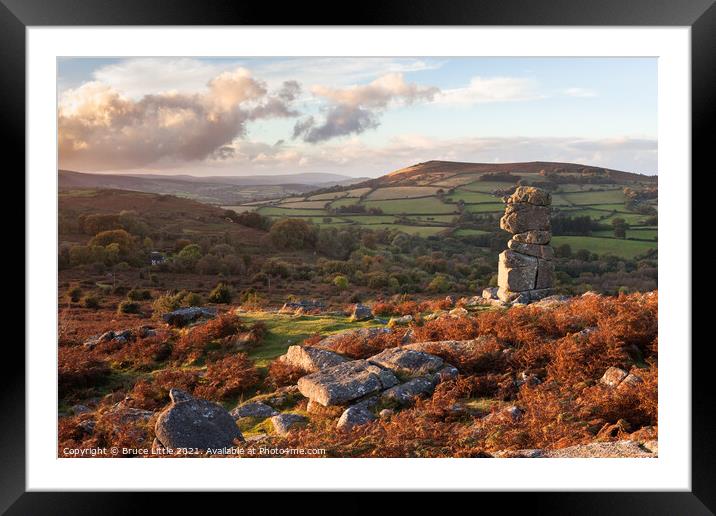 Bowermans Nose Dartmoor Framed Mounted Print by Bruce Little