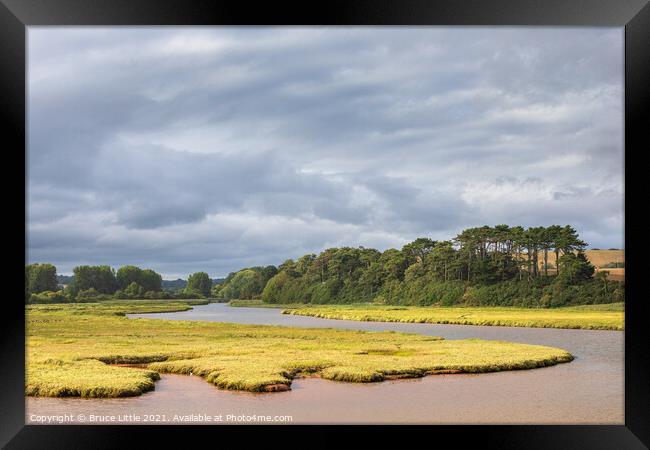 River Otter Estuary Framed Print by Bruce Little