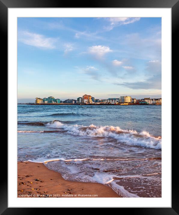 Coastal Charm at Exmouth Marina Framed Mounted Print by Bruce Little