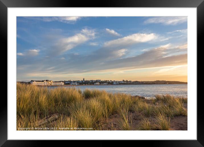 Golden Sunrise at Exmouth Seafront Framed Mounted Print by Bruce Little