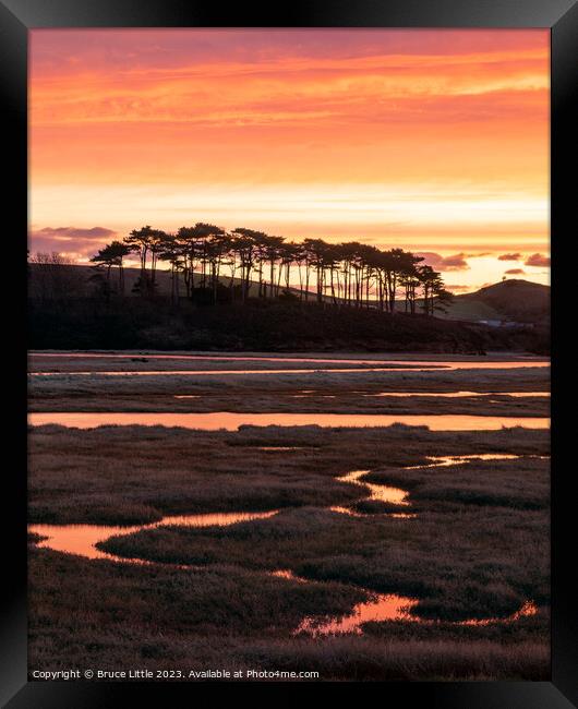 Red Budleigh Creeks  Framed Print by Bruce Little