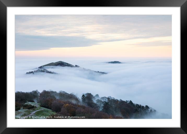 Majestic Sunrise over the Malvern Hills Framed Mounted Print by Bruce Little