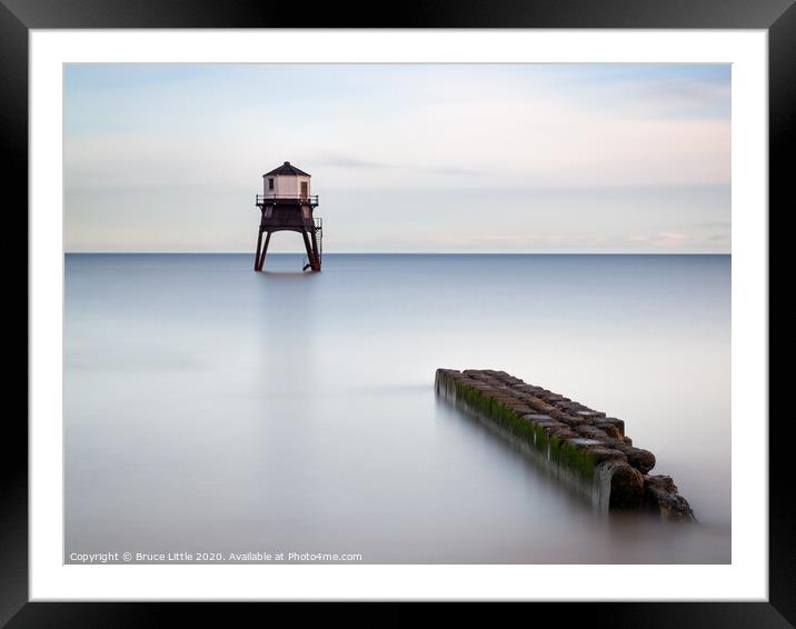 Serenity at the Dovercourt Lighthouse Framed Mounted Print by Bruce Little