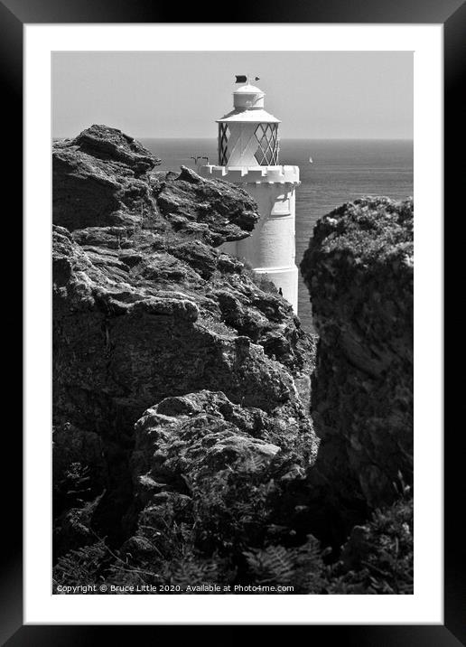 Start Point lighthouse detail Framed Mounted Print by Bruce Little