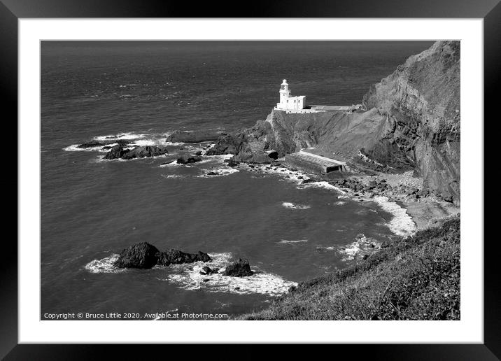 Hartland Point Lighthouse Framed Mounted Print by Bruce Little