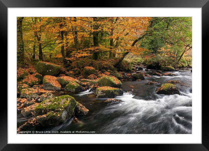 Autumnal River Dart Framed Mounted Print by Bruce Little