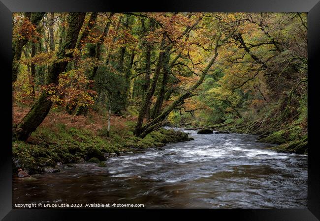 Autumnal River Dart Framed Print by Bruce Little