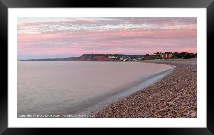 Budleigh Salterton Pinks Framed Mounted Print by Bruce Little