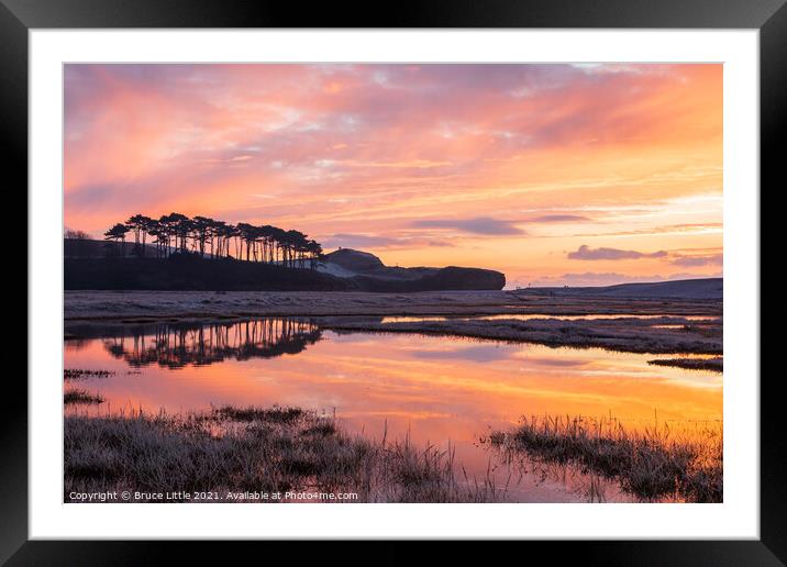 Budleigh Ablaze Framed Mounted Print by Bruce Little