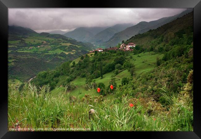 Cantabrian Village Framed Print by Bruce Little