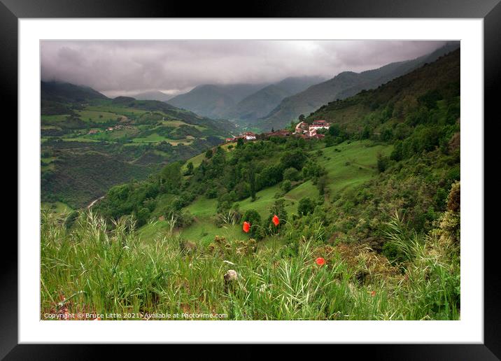 Cantabrian Village Framed Mounted Print by Bruce Little