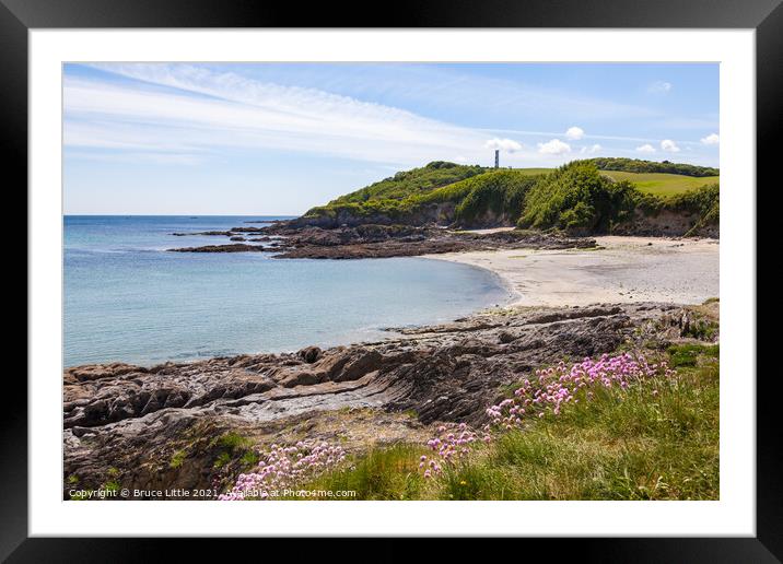 Gribbin Head from Polridmouth Framed Mounted Print by Bruce Little