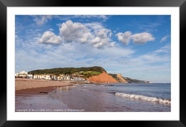 Sunny Sidmouth Framed Mounted Print by Bruce Little