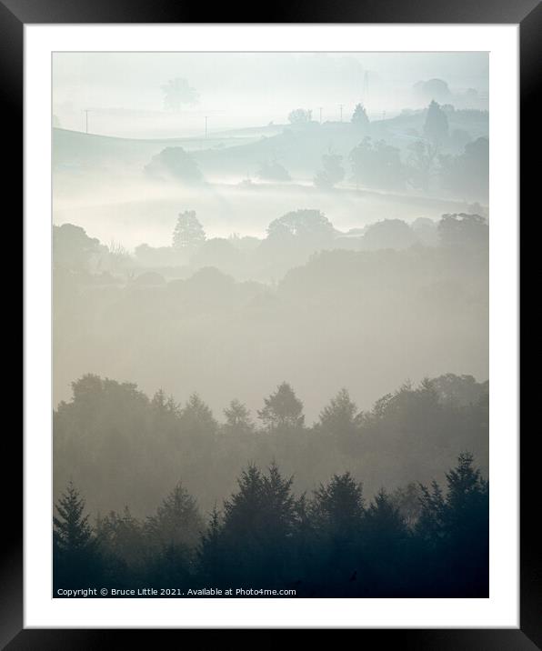 Misty View Framed Mounted Print by Bruce Little