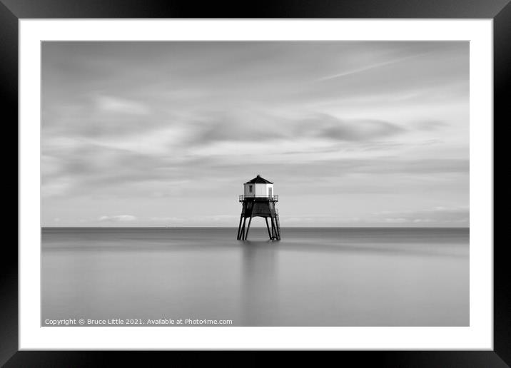 Longer Exposure at Dovercourt Low Lighthouse Framed Mounted Print by Bruce Little