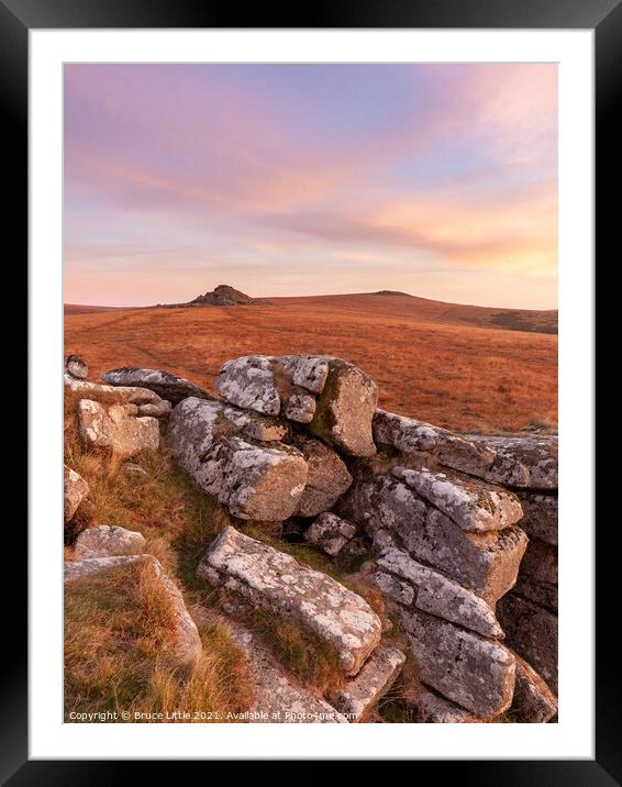Towards Longaford Tor Framed Mounted Print by Bruce Little