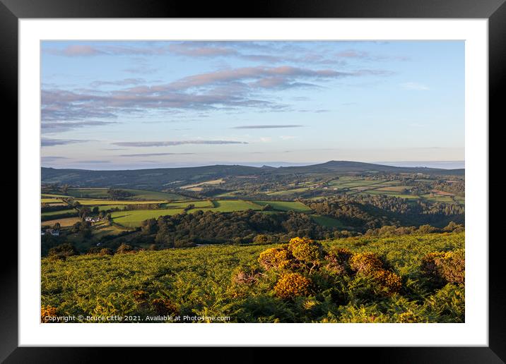 Rural Dartmoor View Framed Mounted Print by Bruce Little