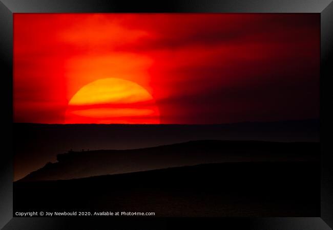 Summer Sunset Framed Print by Joy Newbould