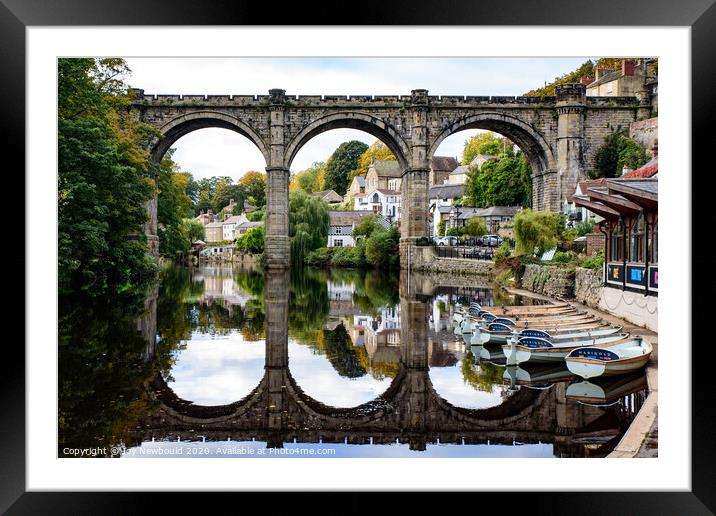 Knaresborough Viaduct Framed Mounted Print by Joy Newbould