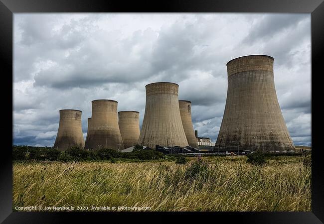 Cooling Towers - Ratcliffe on Soar Power Station  Framed Print by Joy Newbould