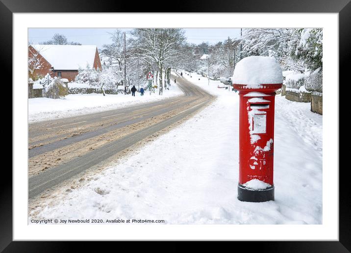 Sheffield's Ecclesall Rd turns into a country lane!  Framed Mounted Print by Joy Newbould