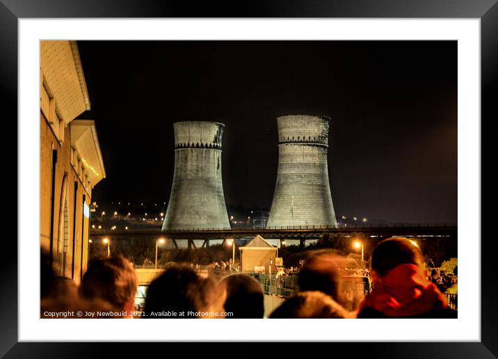 Tinsley Cooling Towers Sheffield  Framed Mounted Print by Joy Newbould